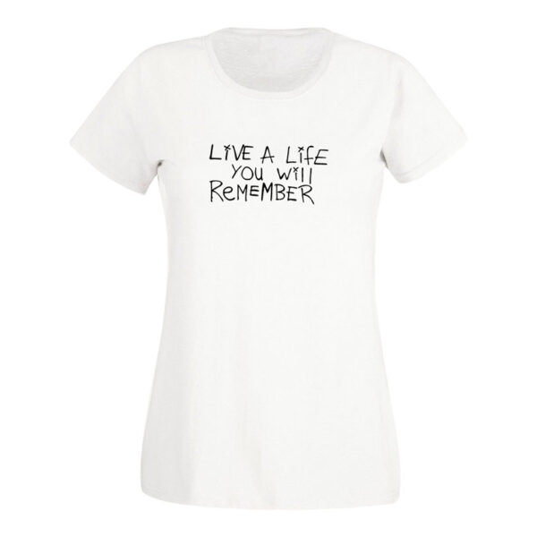 LIFE YOU WILL REMEMBER BLANCA MUJER Blusa Life You Will Remember Songs Collection