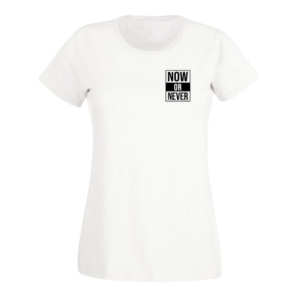 NOW OR NEVER BLANCA MUJER Blusa Now Or Never Quotes Collection