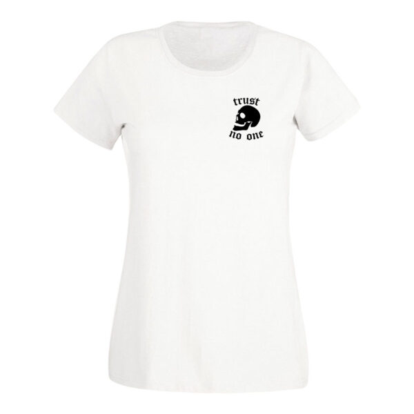 TRUST NO ONE BLANCA MUJER Blusa Trust No One Quotes Collection