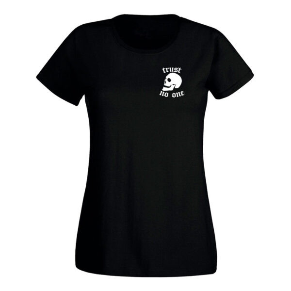 TRUST NO ONE NEGRA MUJER Blusa Trust No One Quotes Collection